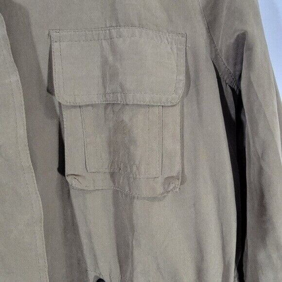 Love Tree Jacket Sz S Womens‎ Army Green Cinch Waist Super Soft Lots of Pockets - Picture 3 of 8